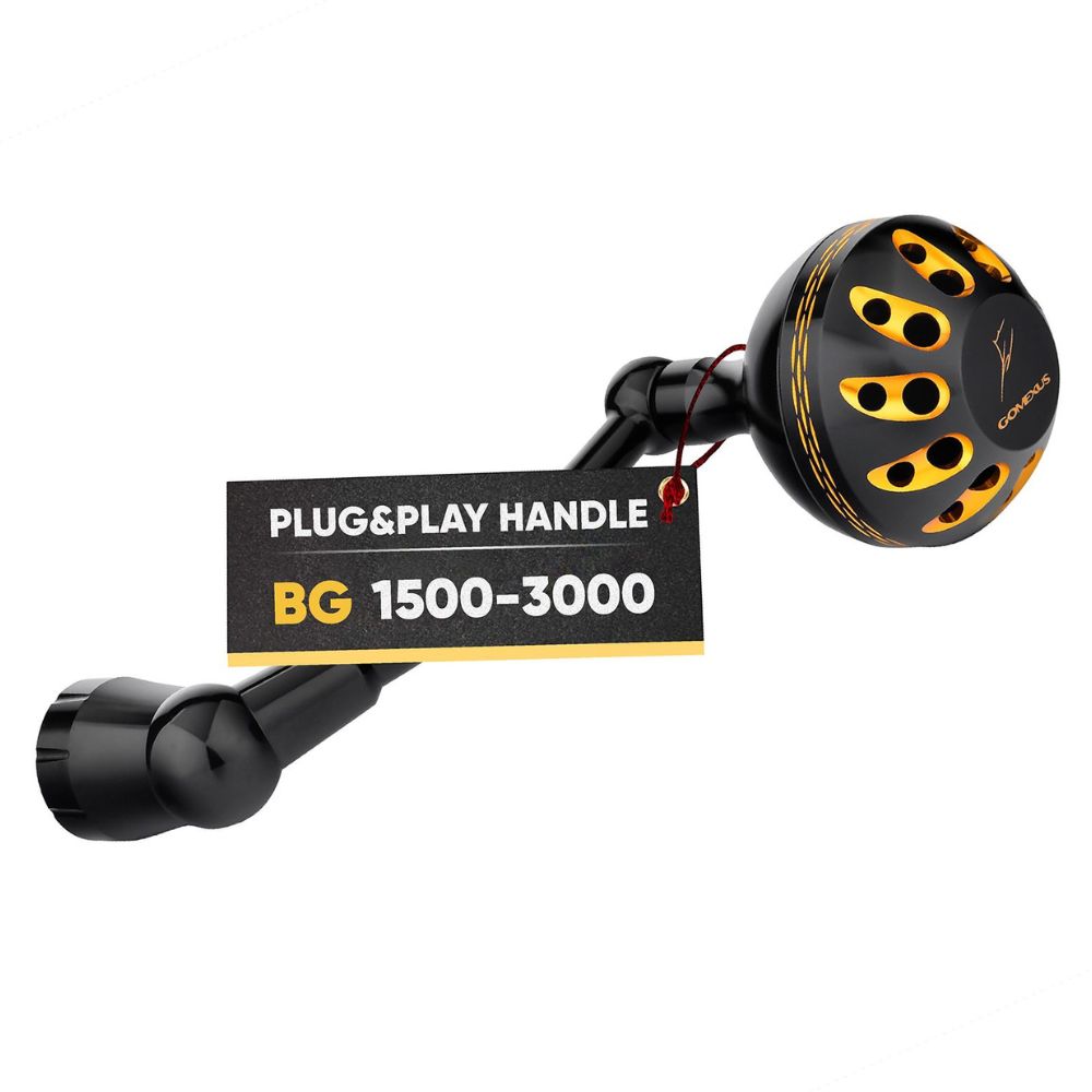 GOMEXUS Spinning Reel Custom Accessorie Daiwa BG 1500-3000 PLUG & PLAY HANDLE LBG65A38BKGD