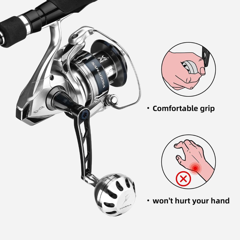 GOMEXUS Spinning Reel Custom Accessorie Shimano Saragosa SW PLUG & PLAY HANDLE - Image 5