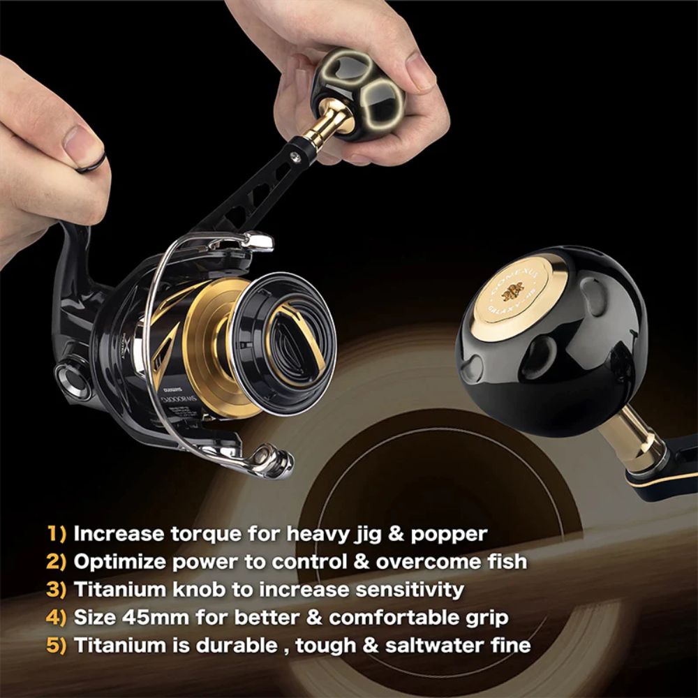 GOMEXUS Spinning Reel Custom Accessorie Shimano Stella/Twinpower SW PLUG & PLAY HANDLE CJ70S - Image 4