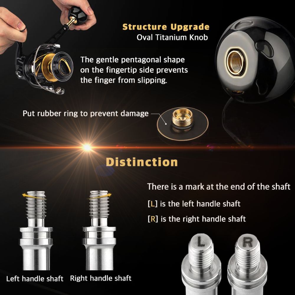 GOMEXUS Spinning Reel Custom Accessorie Shimano Stella/Twinpower SW PLUG & PLAY HANDLE CJ70S - Image 6