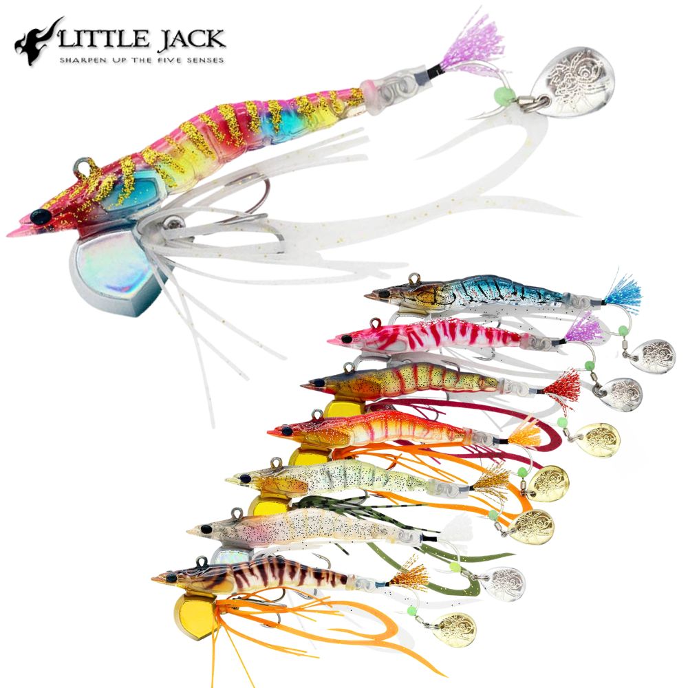 LITTLE JACK Saltwater Fishing Rubber Jigging Lure EBINEM 80g