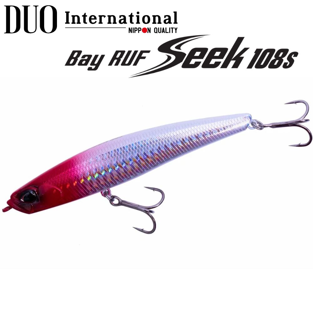 DUO Saltwater Fishing Lipless Sinking Minnow Lure BAY RUF SEEK 108S