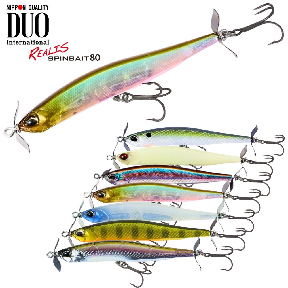 DUO Topwater Prop Lure Realis SPINBAIT 80