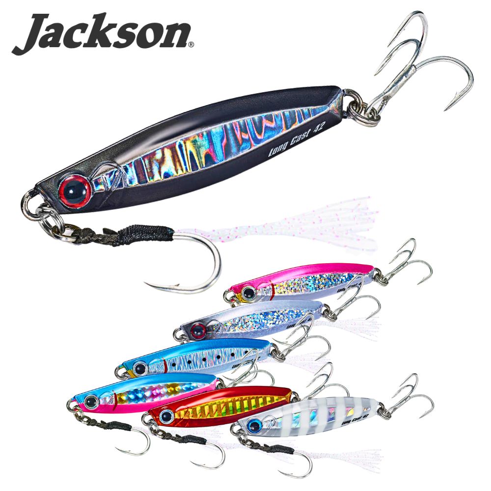 JACKSON Saltwater Fishing Casting Jig Lure METAL EFFECT LONG CAST 42G