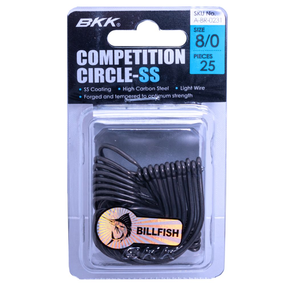 BKK Ultimate Light Wire Tournament Bait Fishing Hook COMPETITION CIRCLE-SS Pro Pack 25pcs - Image 6