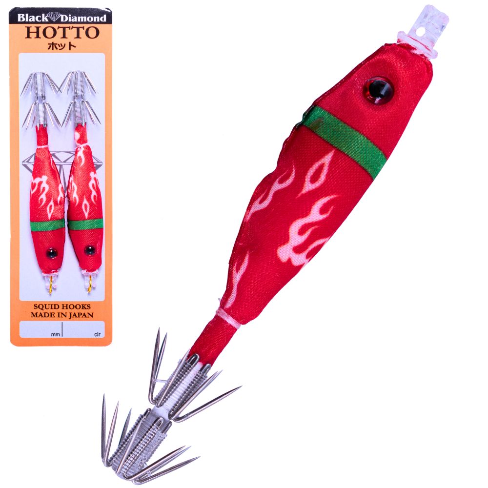 BLACK DIAMOND Squid Fishing Tataki Cloth Wrapped Soft Lure HOTTO 75mm #L109