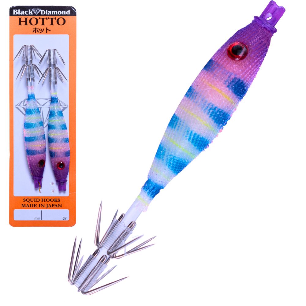BLACK DIAMOND Squid Fishing Tataki Cloth Wrapped Soft Lure HOTTO 75mm #L51