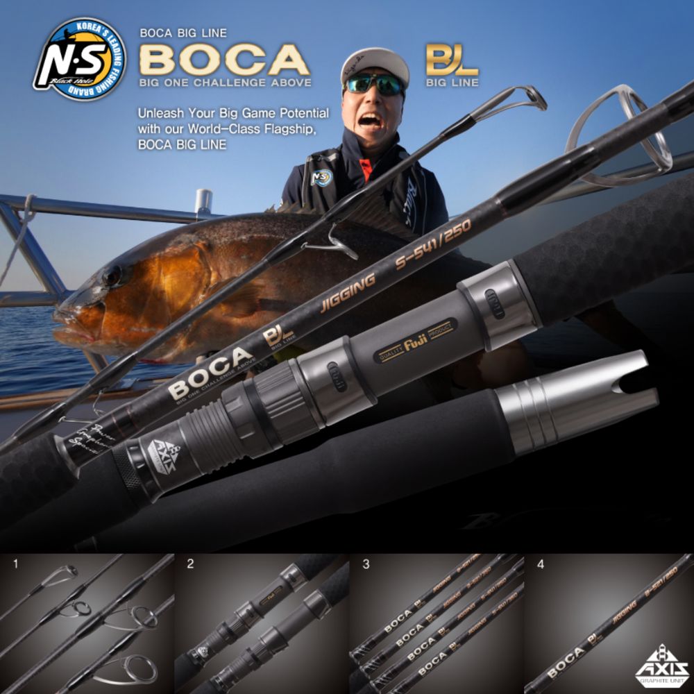 NS Black Hole Ultimate Baitcasting Jigging Rod BOCA Big Line B-521/350 - Image 2