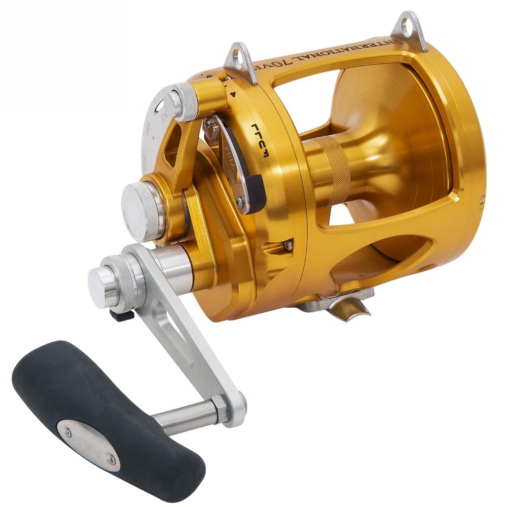 PENN Saltwater Conventional 2 Speed Reel International VI 70VISS Gold - Image 2
