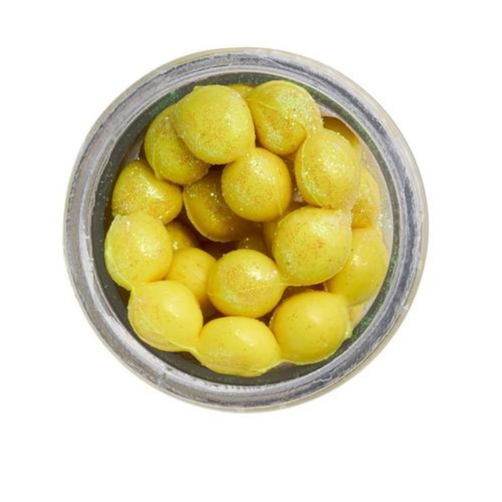BERKLEY PowerBait Floating Magnum SPARKLE EGGS Banana Boost Fluorescent Yellow/Scales - Image 3