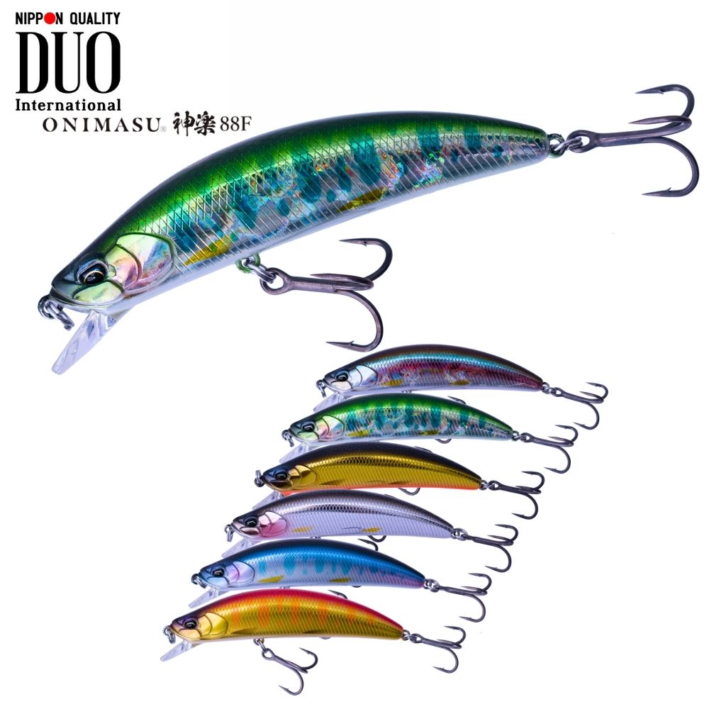 DUO Finesse Trout Fishing Floating Jerkbait Lure ONIMASU KAGURA 88F