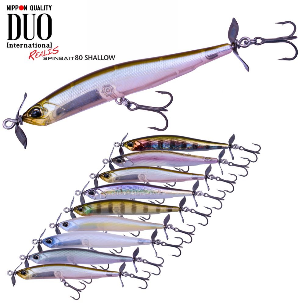 DUO Topwater Prop Lure Realis SPINBAIT 80 SHALLOW