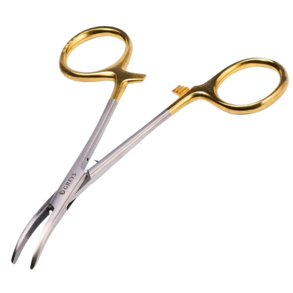 GREYS Fishing Stainless Steel Curved Forceps 5.5inch