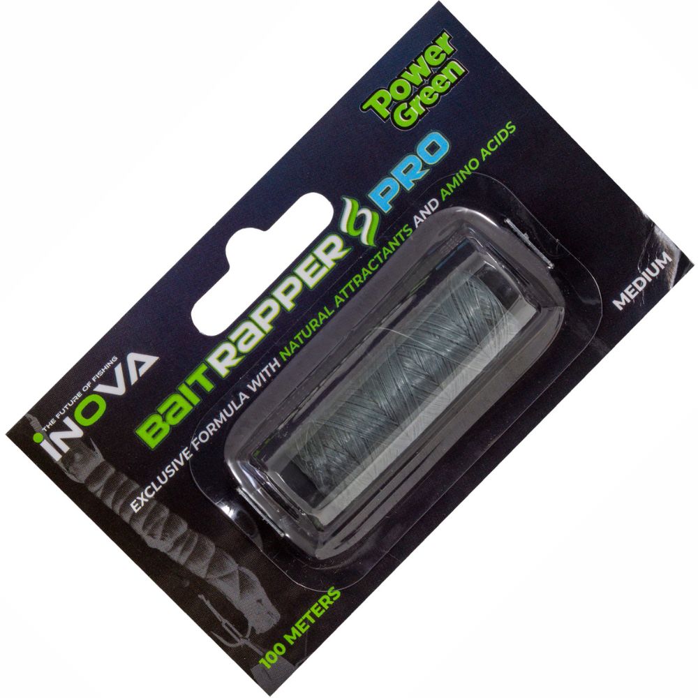 INOVA Fishing Bait Rigging Scented Elastic Filament BAIT RAPPER 100m Power Green