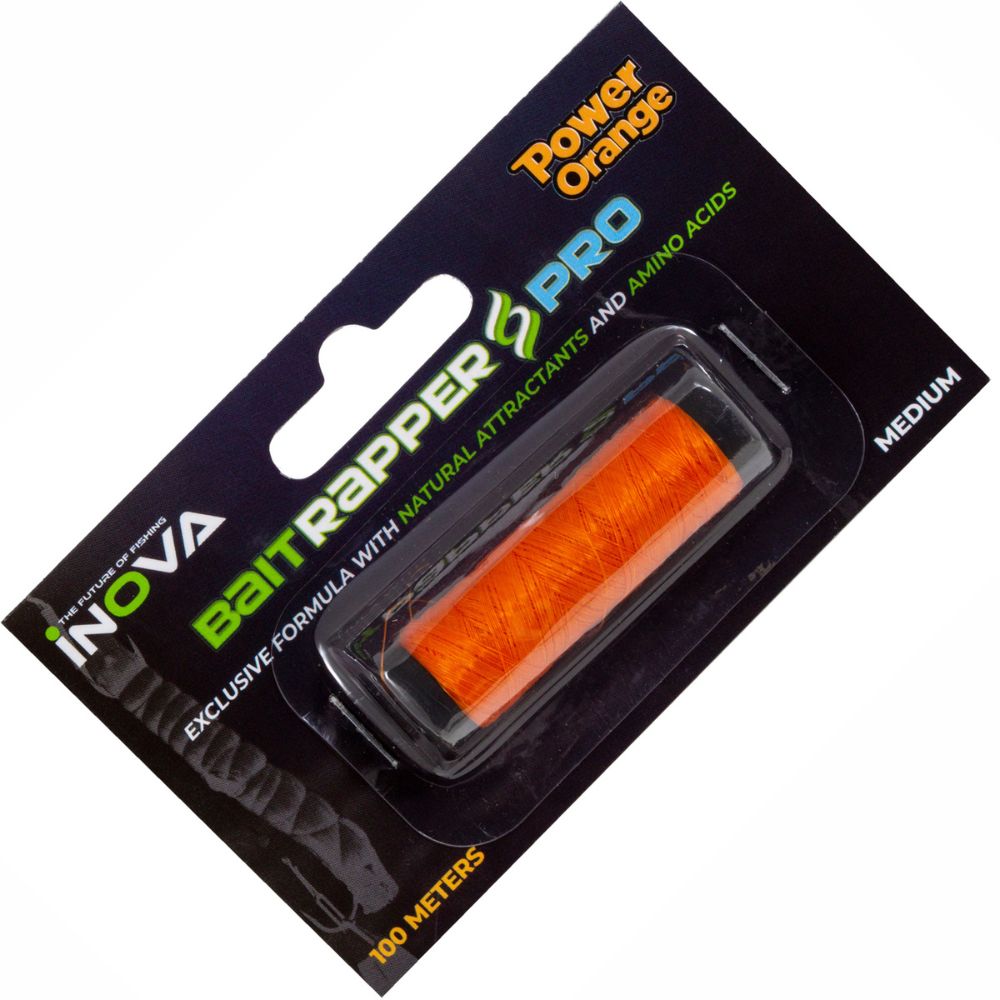 INOVA Fishing Bait Rigging Scented Elastic Filament BAIT RAPPER 100m Power Orange