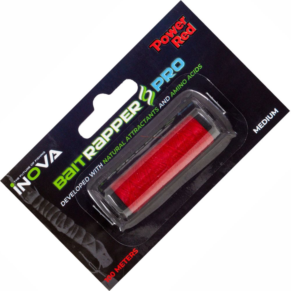 INOVA Fishing Bait Rigging Scented Elastic Filament BAIT RAPPER 100m Power Red