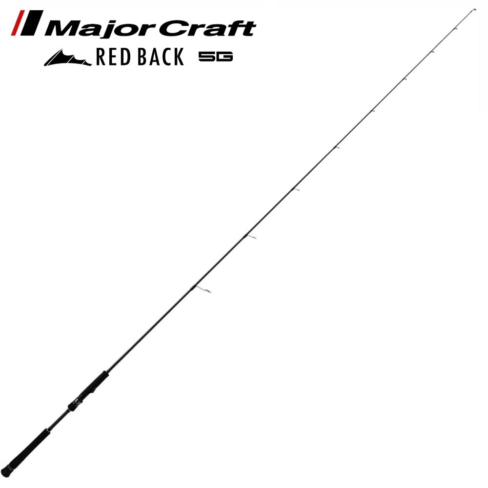 MAJOR CRAFT Rubber Jigging Nano-Carbon Spinning Rod RED BACK 5G S66ML/S