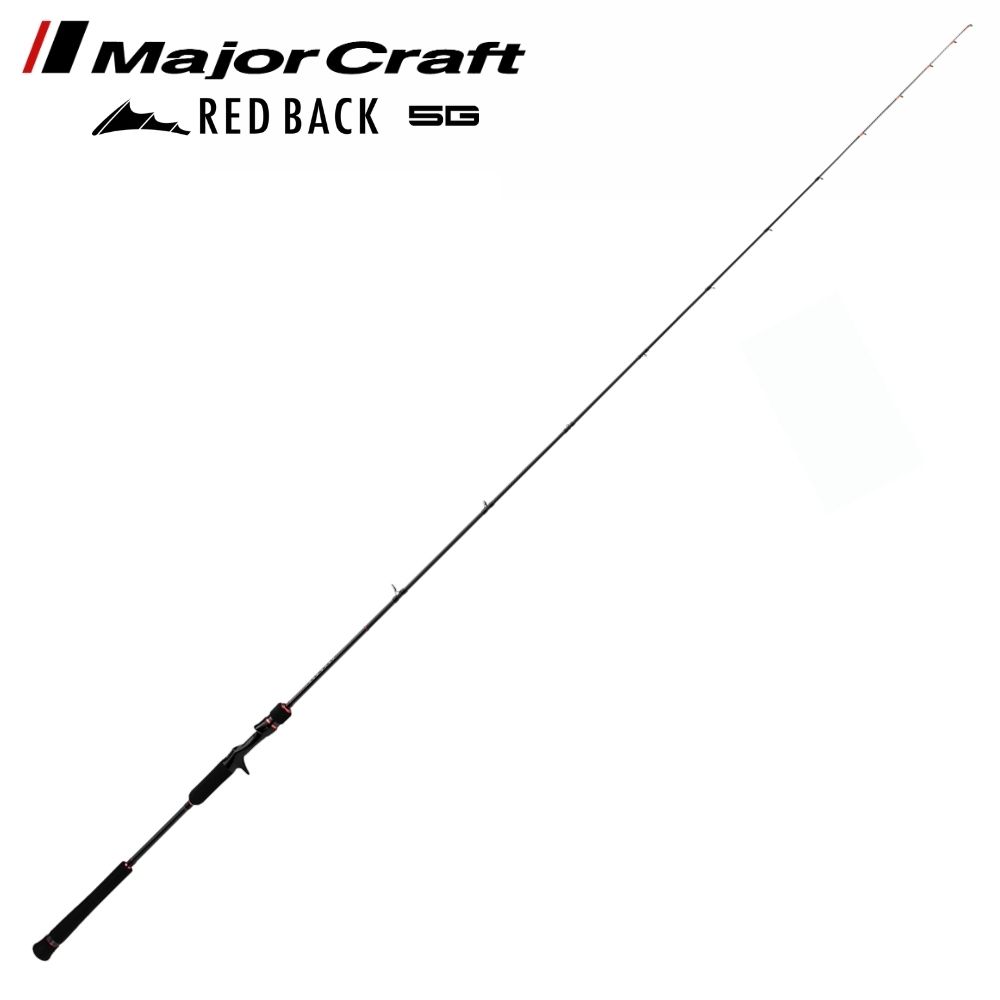 MAJOR CRAFT Rubber Jigging Nano-Carbon Baitcasting Rod RED BACK 5G B610M/S
