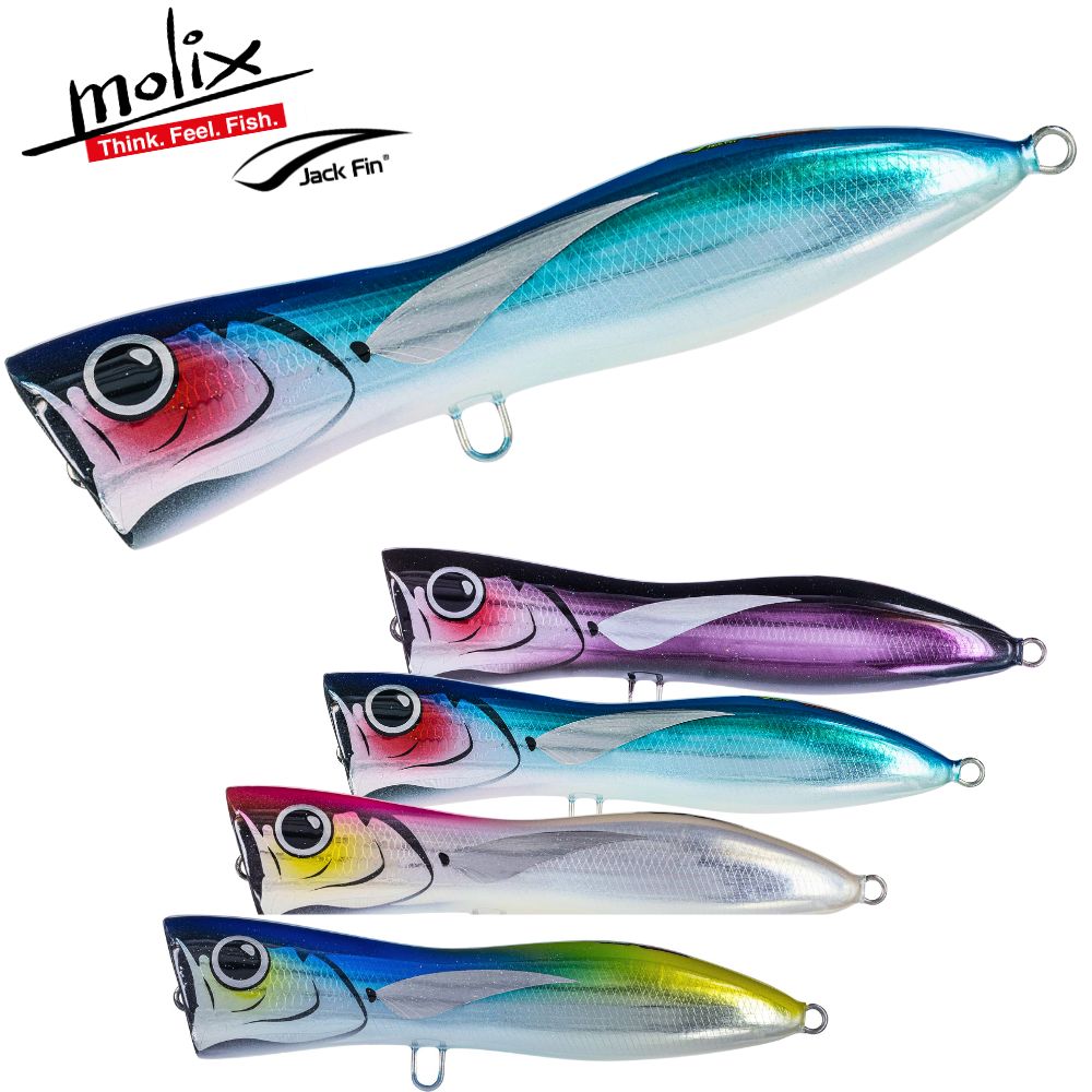 MOLIX By JACK FIN Handmade Offshore Topwater Casting Lure T-POPPER EVO