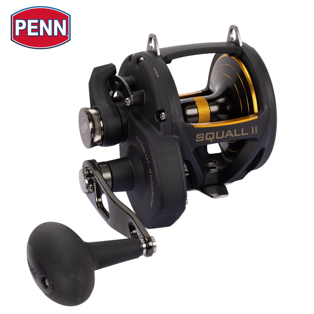 PENN Saltwater Game Fishing Conventional Lever Drag Reel SQUALL II 50LD
