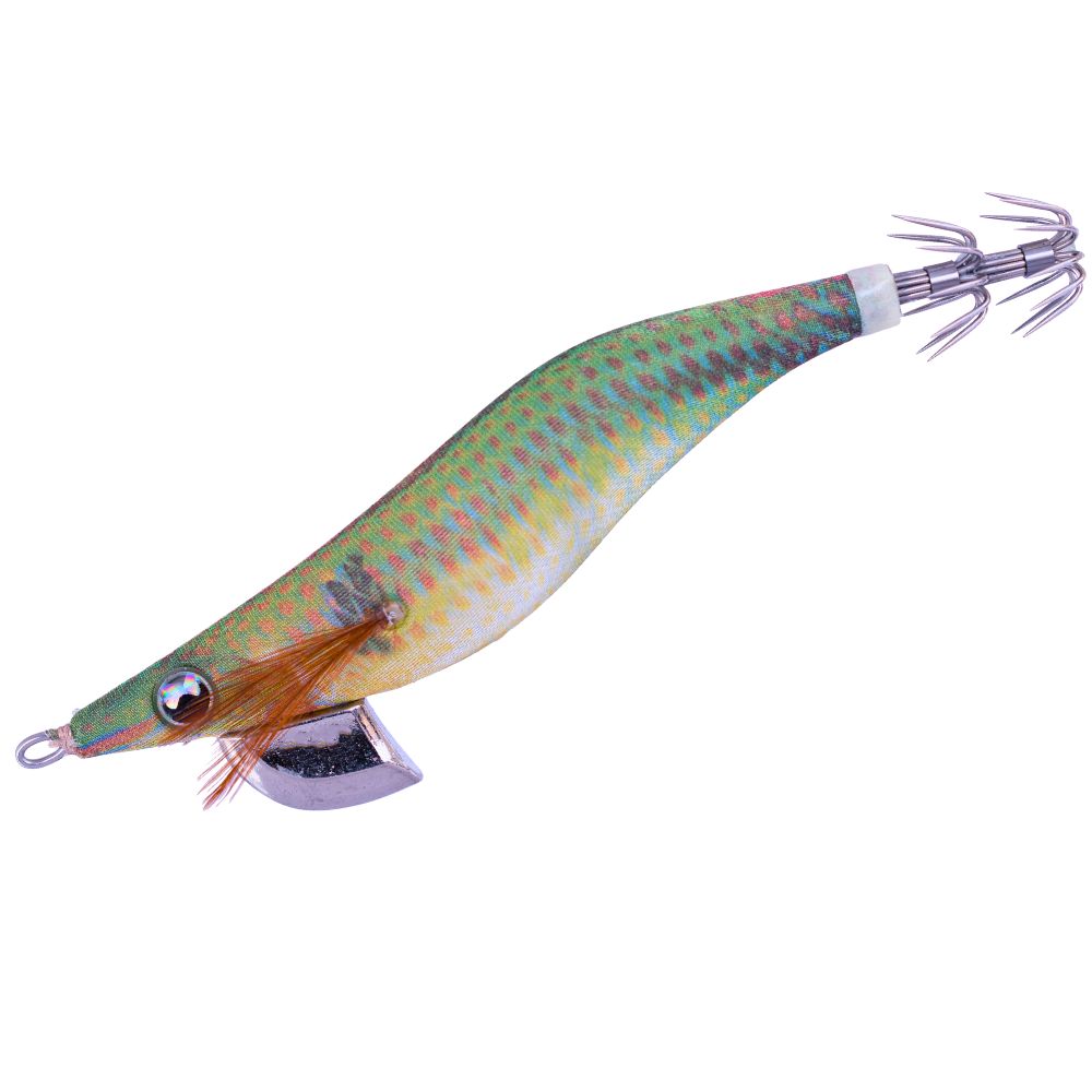 YAMASHITA Squid Fishing Glow Cloth Wrapped Lure EGI-OH F 3.0 Live Color - Image 4