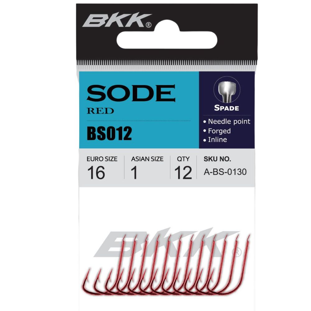 BKK All-Purpose Bait Fishing Hook SODE DIAMOND Red - Image 4