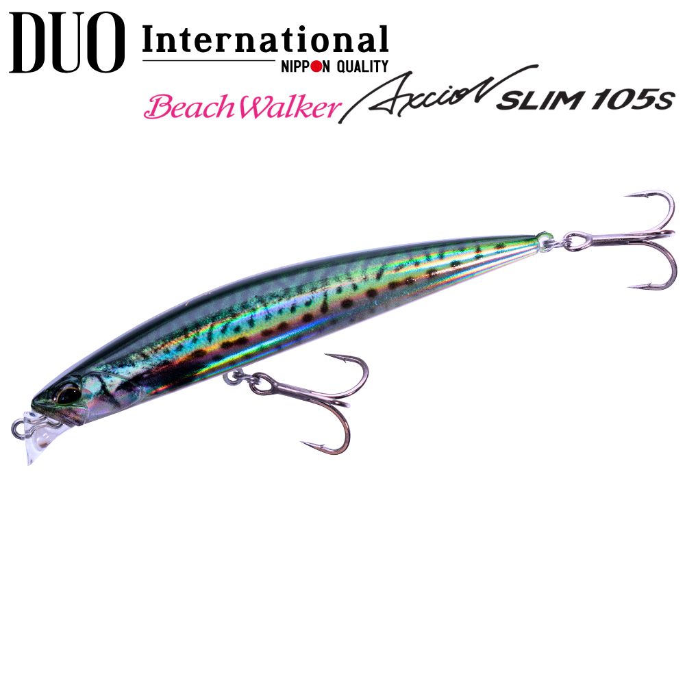 DUO Long Casting Heavy Weight Minnow Lure BEACH WALKER AXCION Slim 105
