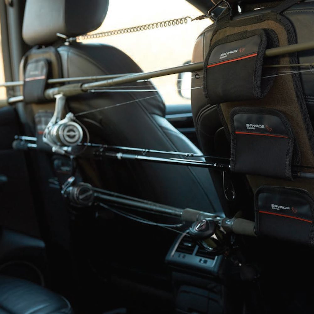 SAVAGE GEAR Car Seat Fishing Rod Rack For 3 Rods - Image 4