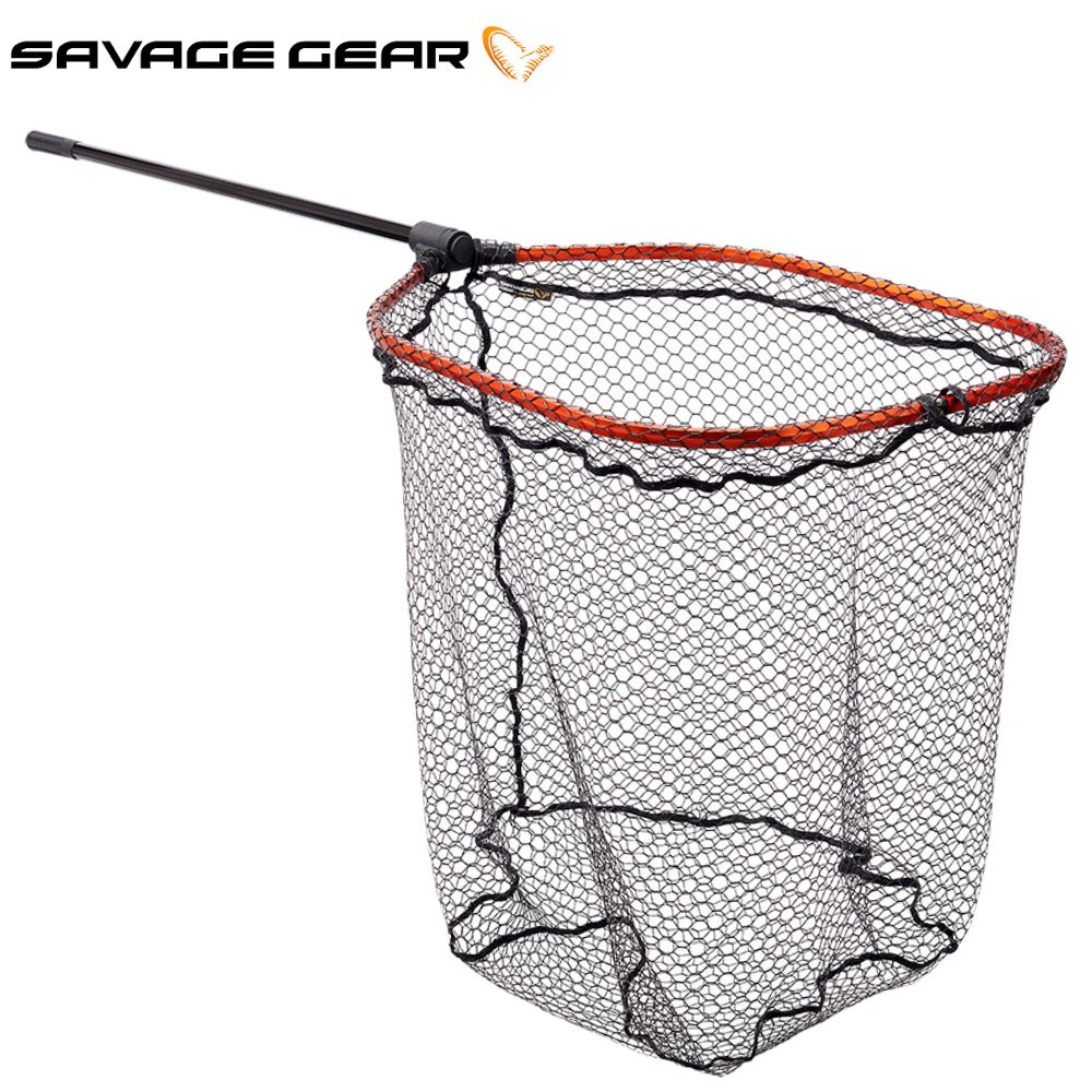 SAVAGE GEAR Fishing Rubber Mesh Twist & Fold Net L