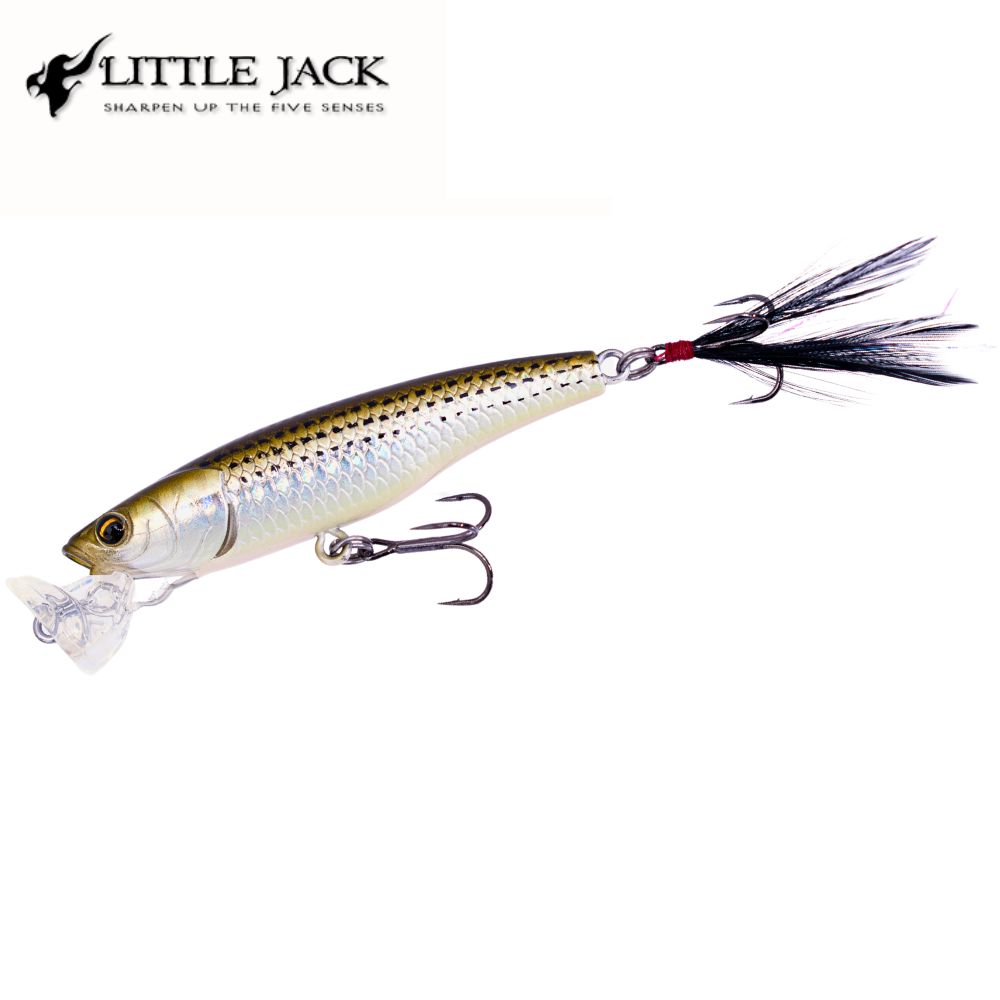 LITTLE JACK Topwater Fishing Floating Popper Lure BORASH 75mm/7g #02