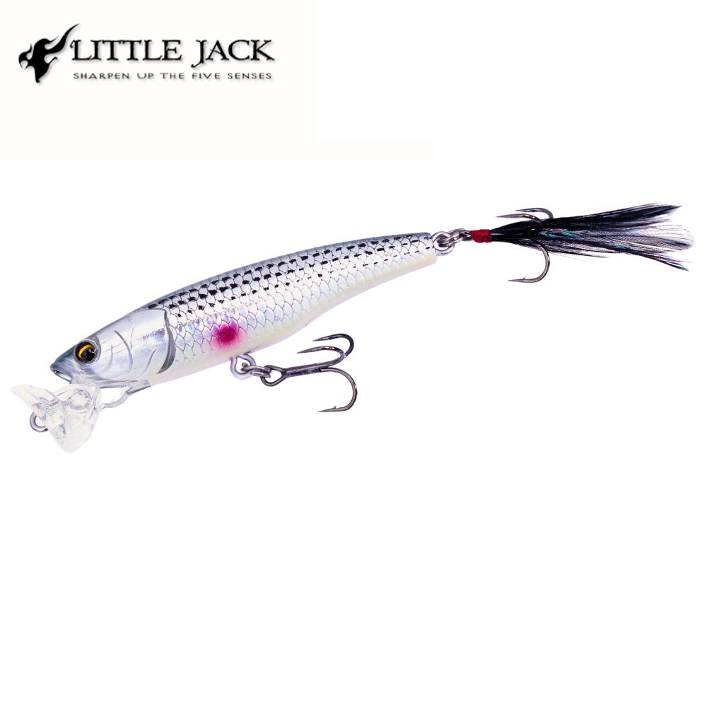 LITTLE JACK Topwater Fishing Floating Popper Lure BORASH 75mm/7g #03
