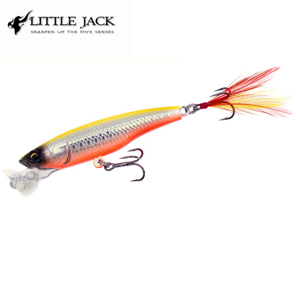 LITTLE JACK Topwater Fishing Floating Popper Lure BORASH 75mm/7g