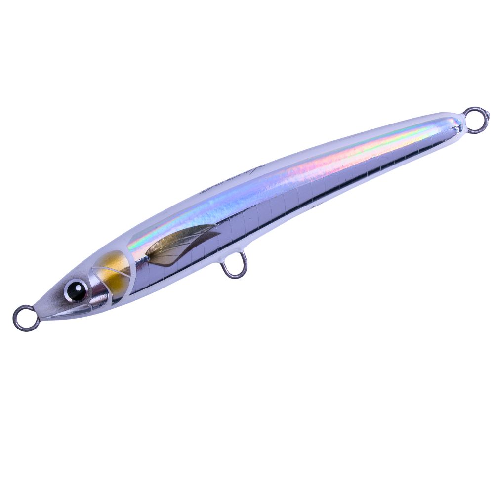 BERTOX Saltwater Handmade Wooden Sinking STICK BAIT 18cm/75g White/Alu - Image 2