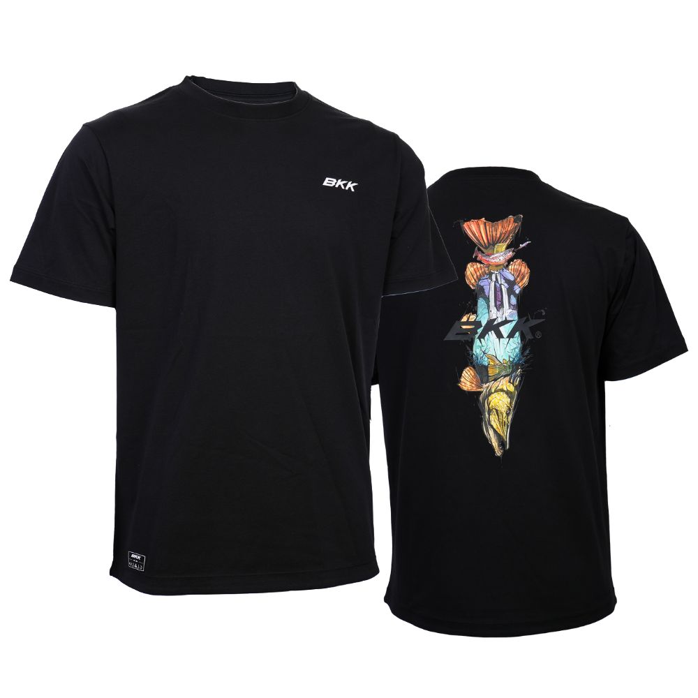BKK Short Sleeve Casual T-Shirt BRAND VALUES PIKE Black