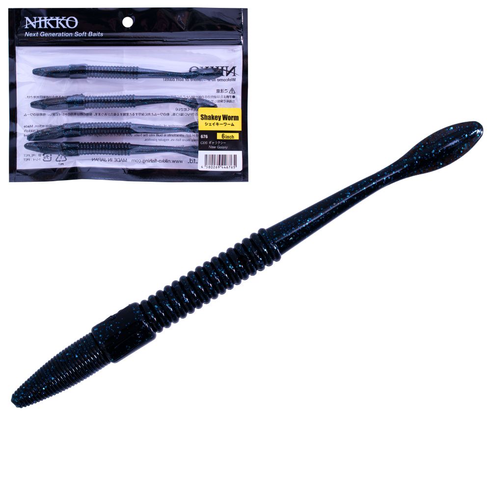 NIKKO Next Generation Soft Bait Lure SHAKEY WORM 6in - Image 7