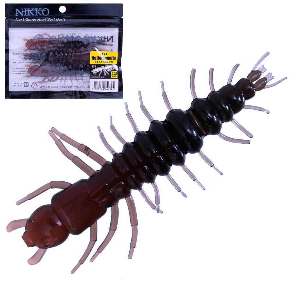 NIKKO KASEI Scented Soft Bait Lure ZAZA HELLGRAMMITES 4.25inch - Image 5