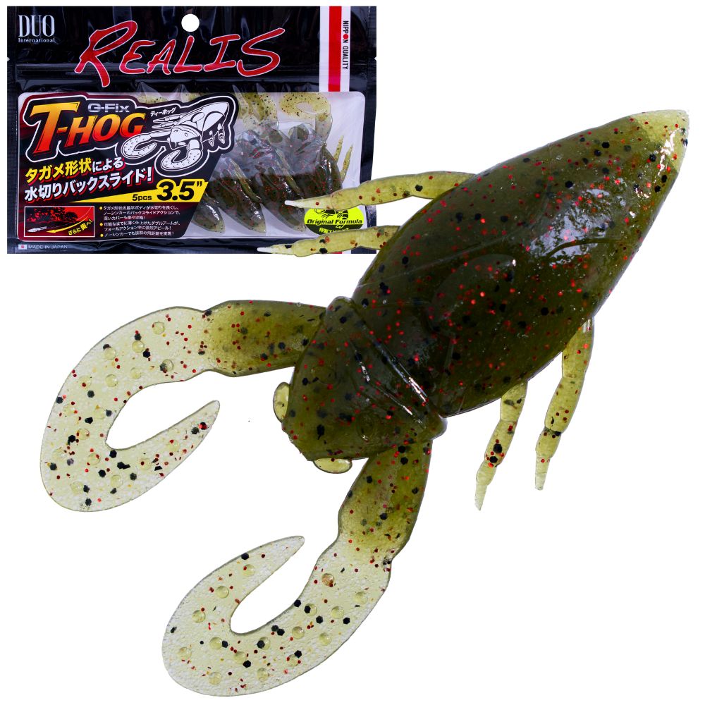 DUO Realis Bass Fishing Scented Soft Bait Lure G-FIX T-HOG 3.5in - Image 3