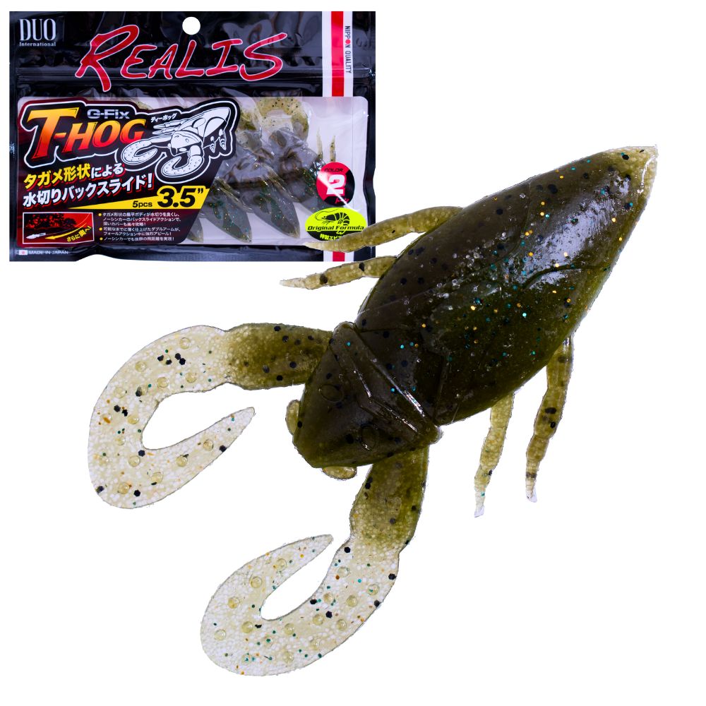 DUO Realis Bass Fishing Scented Soft Bait Lure G-FIX T-HOG 3.5in - Image 11