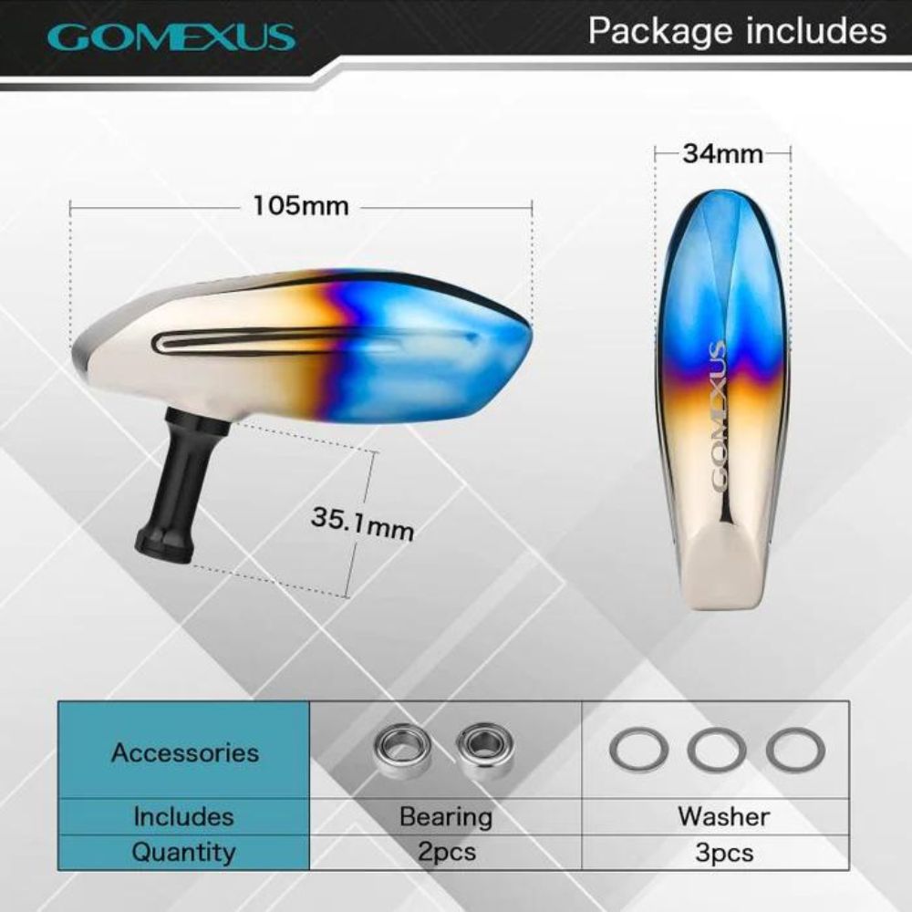 GOMEXUS Fishing Reel Power T-Bar For Shimano TITANIUM T105B - Image 7