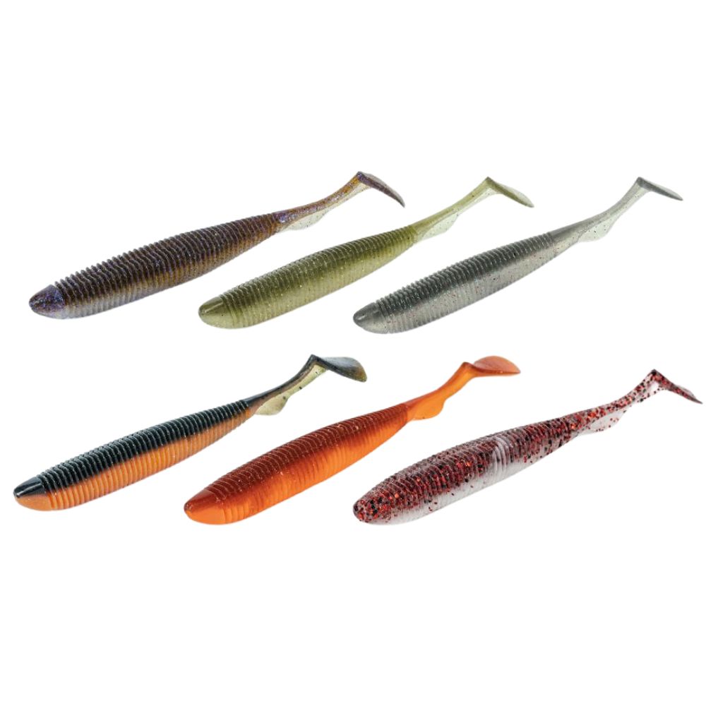 MOLIX Scented Soft Bait Lure RA SHAD 3.5” Mixed Pack MP-6 - Image 3
