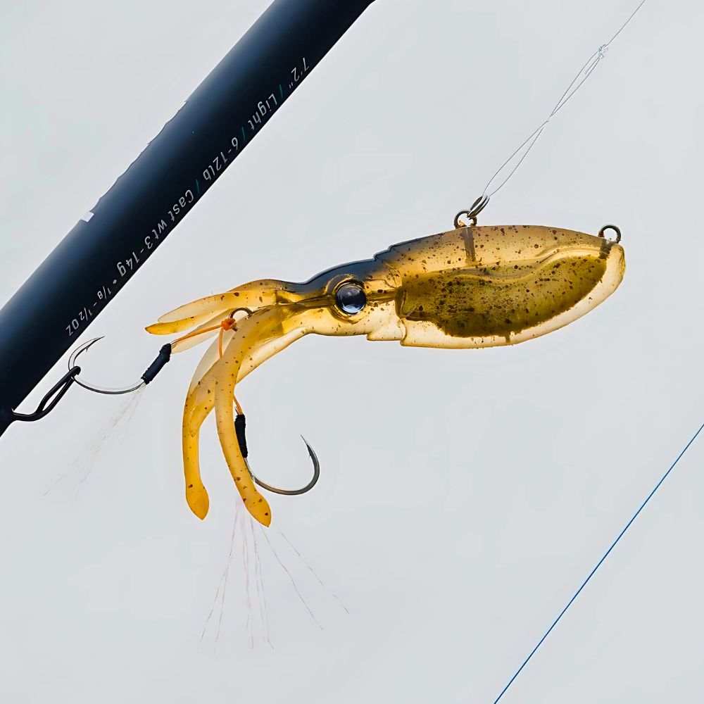 NOMAD DESIGN Saltwater Fishing Squid Vibe Scented Soft Lure SQUIDTREX 75mm/14g - Image 4