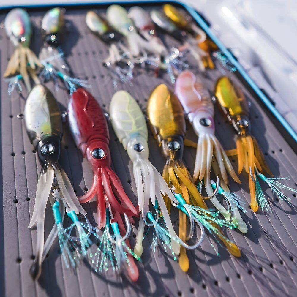 NOMAD DESIGN Saltwater Fishing Squid Vibe Scented Soft Lure SQUIDTREX 85mm/21g - Image 4