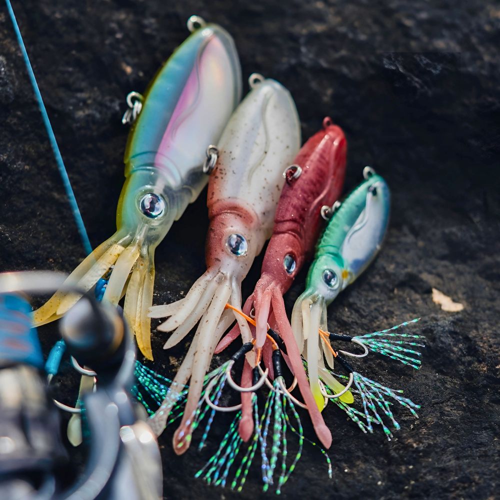 NOMAD DESIGN Saltwater Fishing Squid Vibe Scented Soft Lure SQUIDTREX 75mm/14g - Image 6