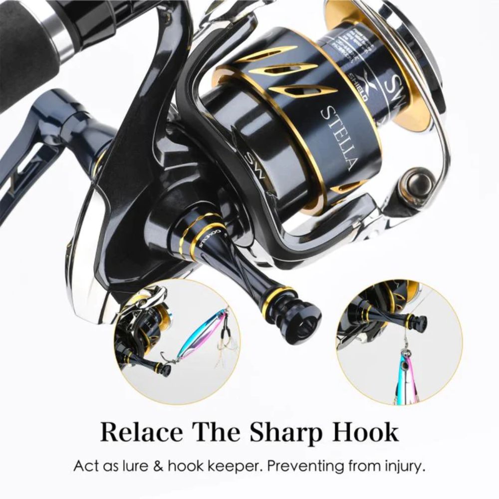 GOMEXUS Fishing Reels Aluminum Reel Stand For Shimano 55mm R9 Blue/Gold - Image 3