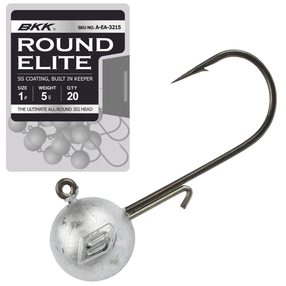 BKK Ultimate All-Round Jig Head Classic Bait Keeper ROUND ELITE 20pcs