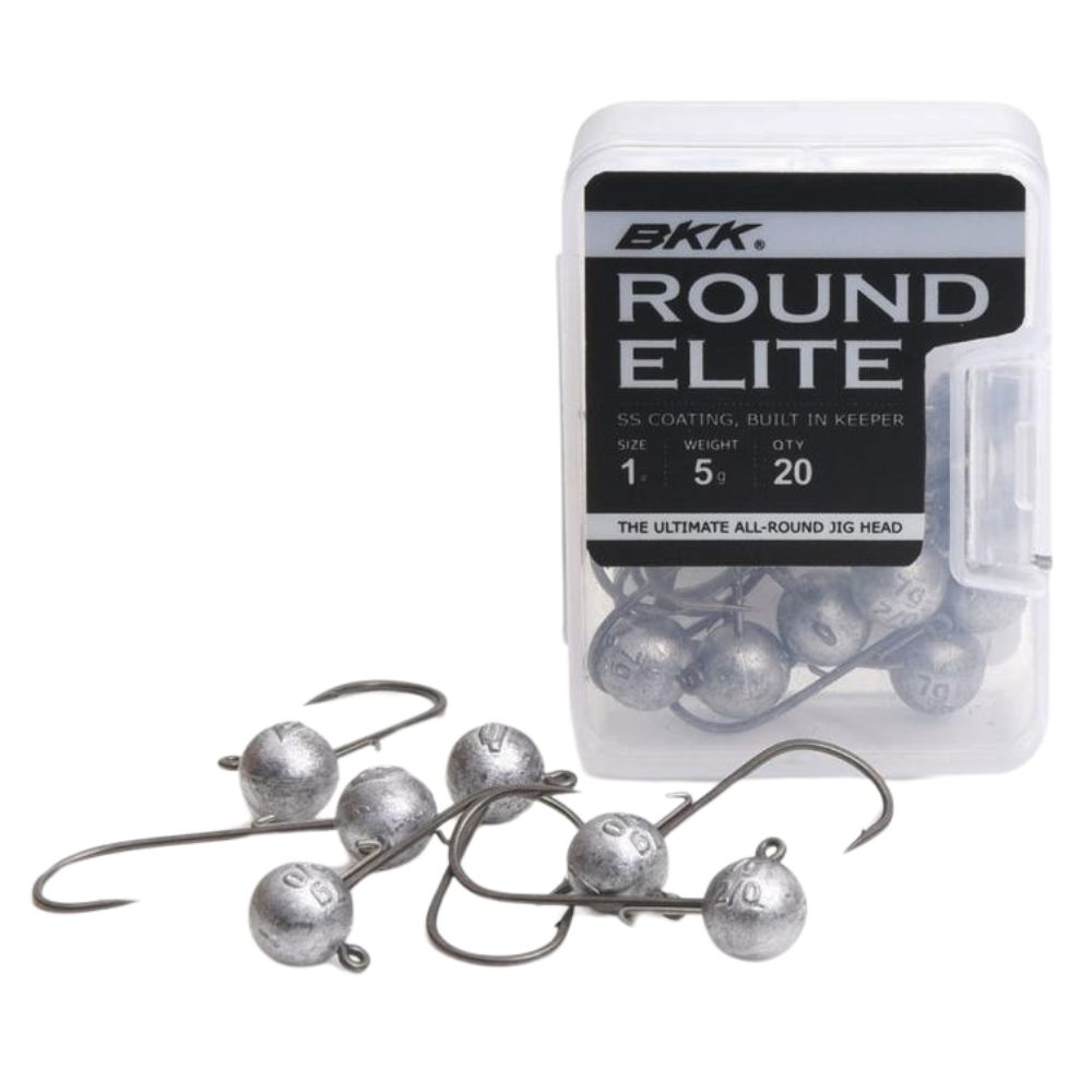 BKK Ultimate All-Round Jig Head Classic Bait Keeper ROUND ELITE 20pcs - Image 3