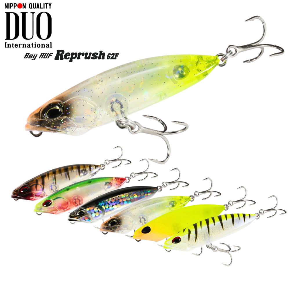 DUO Topwater Fishing Pencil-Popper Lure Bay Ruf REPRUSH 62F