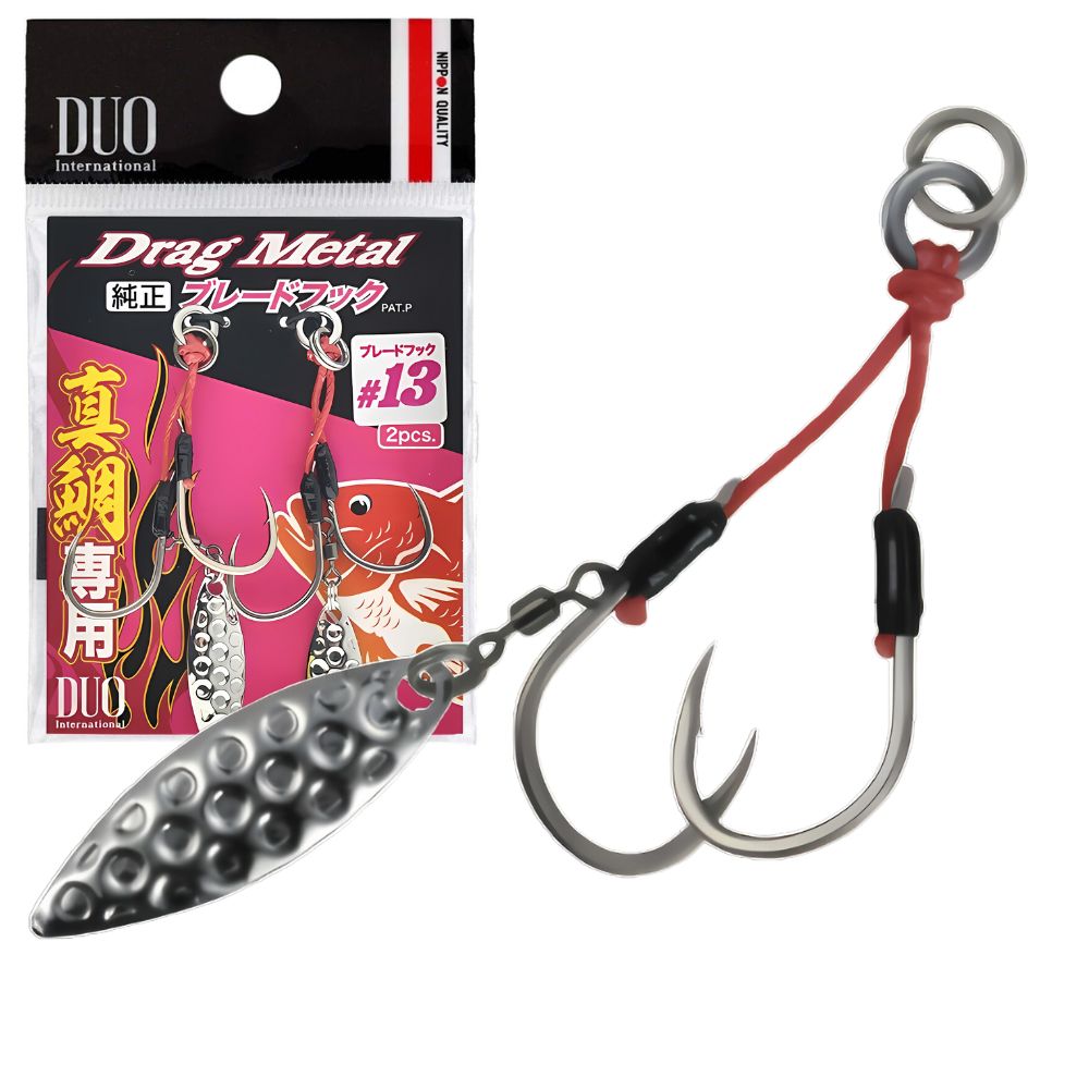 DUO Jigging Assist Blade DRAG METAL Madai Hook WILLOW/Silver