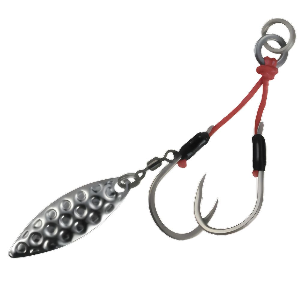DUO Jigging Assist Blade DRAG METAL Madai Hook WILLOW/Silver - Image 2