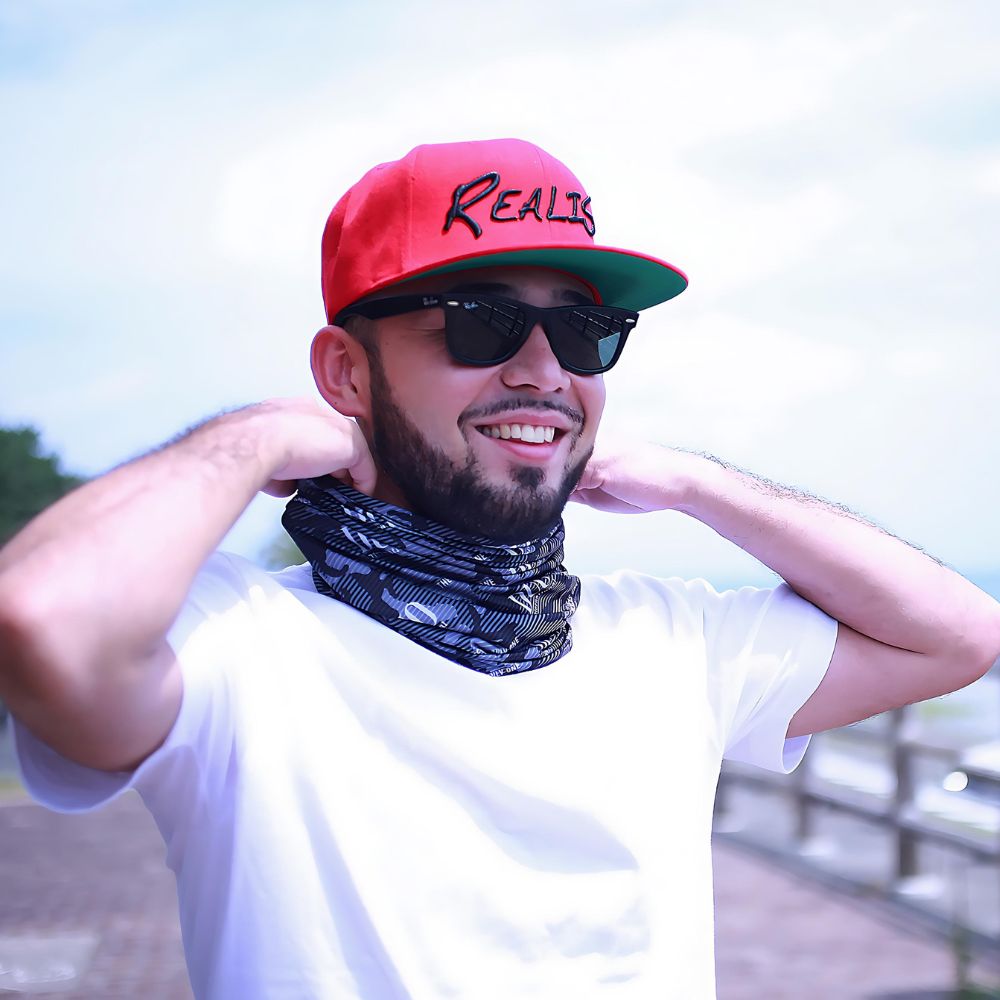 DUO Fishing 100% Cotton Headwear REALIS SNAPBACK CAP Red - Image 3